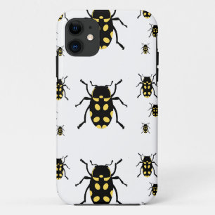 Beetle bugs on white iPhone 11 case