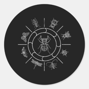 Beetle Collector - Future Entomologist Funny Gift Classic Round Sticker