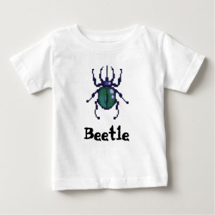 Beetle green pixel art baby T-Shirt