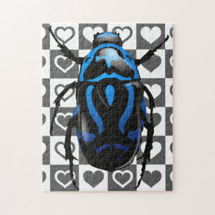 Beetle Puzzle with Hearts