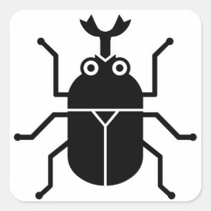 Beetle Square Sticker
