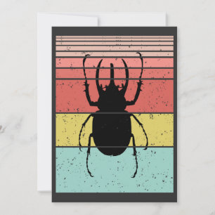 BEETLE VINTAGE INSECT  INVITATION
