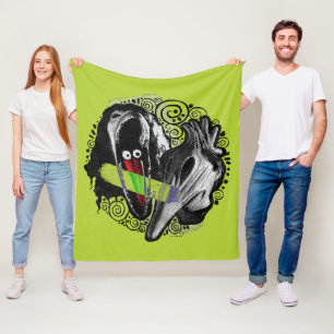 Beetlejuice Adam & Barbara Scary Fleece Blanket