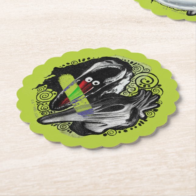 Beetlejuice | Adam & Barbara Scary Paper Coaster (Angled)