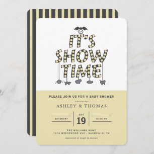 Beetlejuice Baby Shower   It's Showtime Invitation