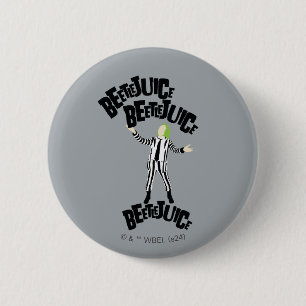 Beetlejuice Beetlejuice Beetlejuice 6 Cm Round Badge