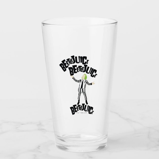 Beetlejuice Beetlejuice Beetlejuice Glass (Front)