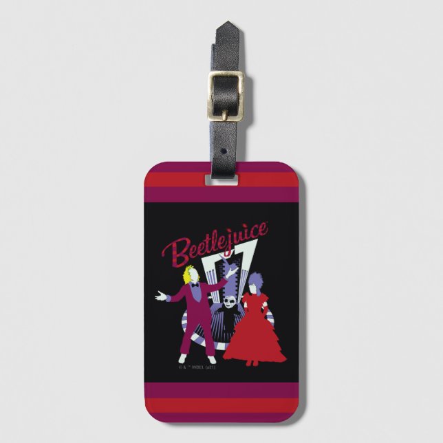 Beetlejuice | Beetlejuice & Lydia Wedding Luggage Tag (Front Vertical)