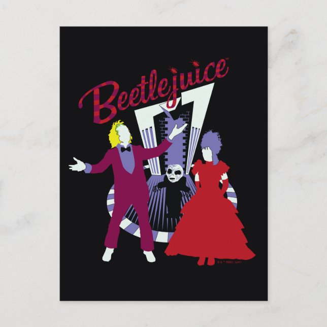 Beetlejuice | Beetlejuice & Lydia Wedding Postcard (Front)