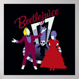 Beetlejuice   Beetlejuice & Lydia Wedding Poster