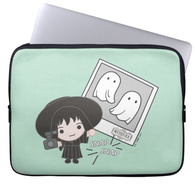 Beetlejuice | Chibi Lydia Ghost Photography Laptop Sleeve (Front)