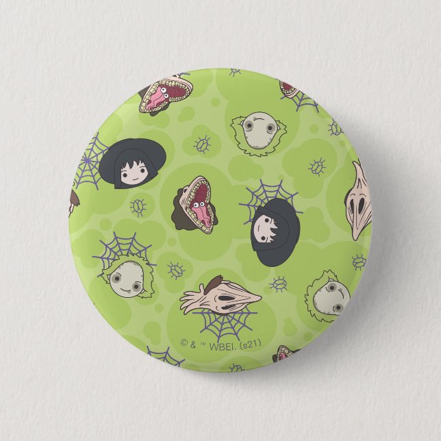 Beetlejuice | Cute Chibi Toss Pattern 6 Cm Round Badge (Front)