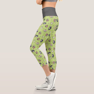 Beetlejuice   Cute Chibi Toss Pattern Capri Leggings