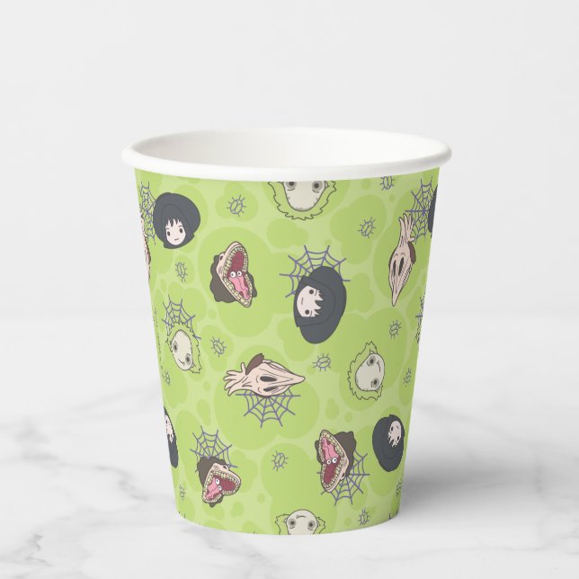 Beetlejuice | Cute Chibi Toss Pattern Paper Cups (Front)