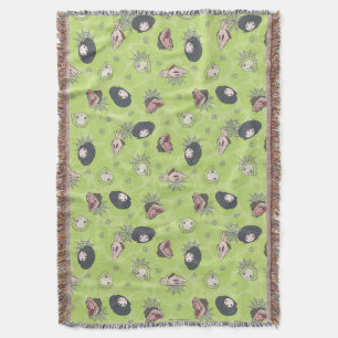 Beetlejuice   Cute Chibi Toss Pattern Throw Blanket