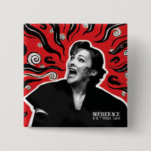 Beetlejuice Delia Deetz 15 Cm Square Badge
