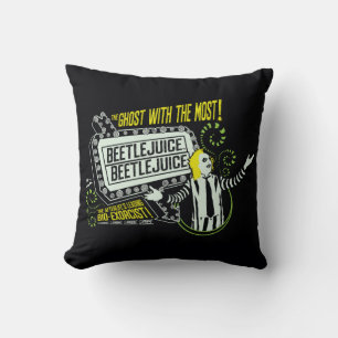 Beetlejuice   "Ghost With The Most" Marquee Cushion