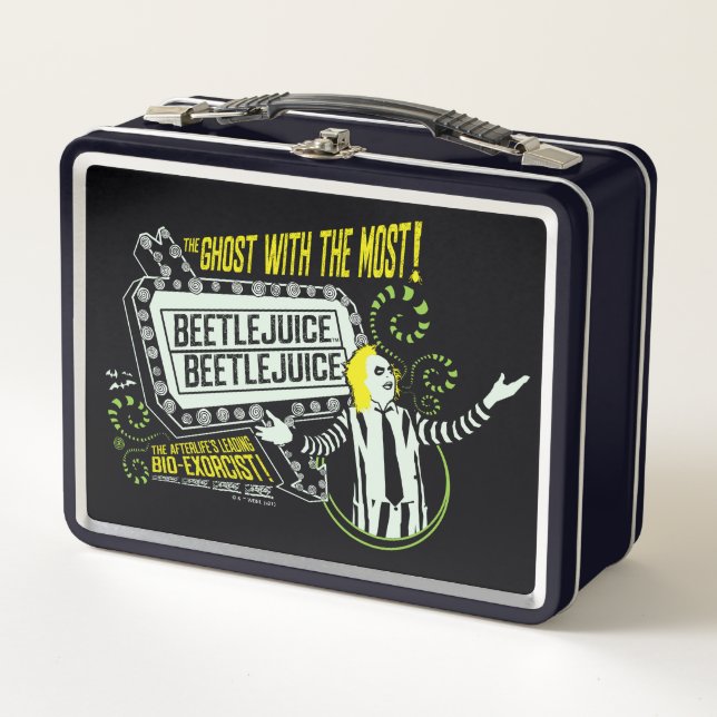 Beetlejuice | "Ghost With The Most" Marquee Metal Lunch Box (Front)