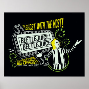 Beetlejuice "Ghost With The Most" Marquee Poster