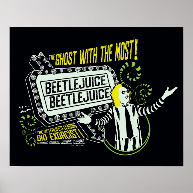 Beetlejuice | "Ghost With The Most" Marquee Poster (Front)