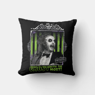 Beetlejuice   "Ghost With The Most" Portrait Cushion