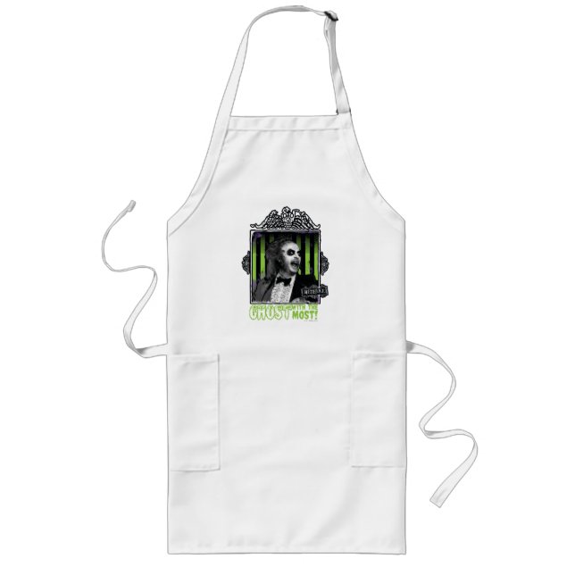 Beetlejuice | "Ghost With The Most" Portrait Long Apron (Front)