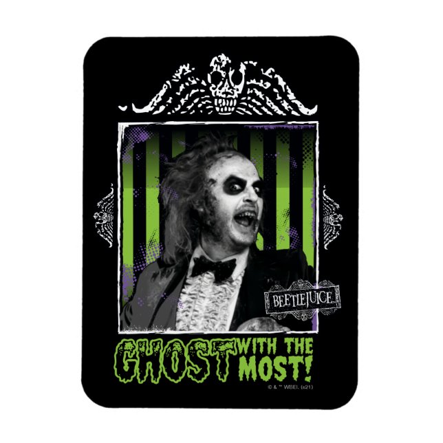 Beetlejuice | "Ghost With The Most" Portrait Magnet (Vertical)