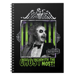 Beetlejuice   "Ghost With The Most" Portrait Notebook