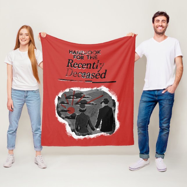 Beetlejuice | Handbook for the Recently Deceased Fleece Blanket (In Situ)
