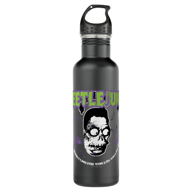 Beetlejuice | Harry the Hunter Shrunken Head 710 Ml Water Bottle (Front)