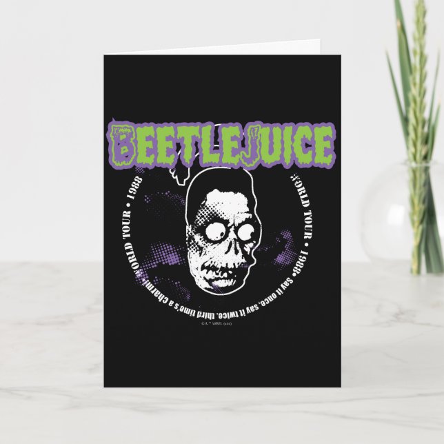 Beetlejuice | Harry the Hunter Shrunken Head Card (Front)