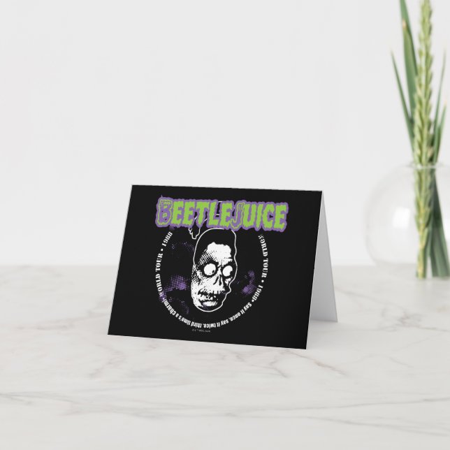 Beetlejuice | Harry the Hunter Shrunken Head Note Card (Front)