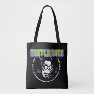 Beetlejuice   Harry the Hunter Shrunken Head Tote Bag