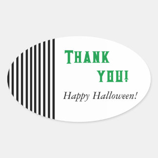 Beetlejuice Inspired Oval Sticker