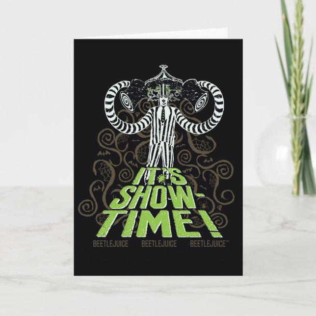 Beetlejuice | It's Show Time! Card (Front)
