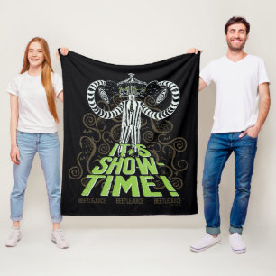 Beetlejuice   It's Show Time! Fleece Blanket