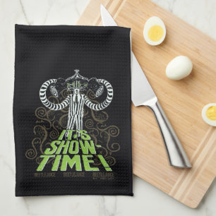 Beetlejuice It's Show Time! Tea Towel