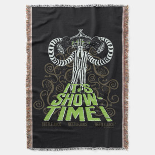Beetlejuice   It's Show Time! Throw Blanket