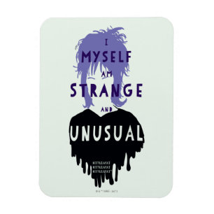 Beetlejuice   Lydia "Strange and Unusual" Graphic Magnet