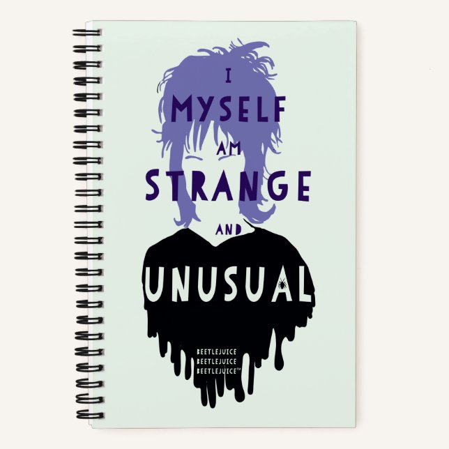 Beetlejuice | Lydia "Strange and Unusual" Graphic Notebook (Front)