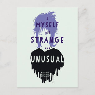 Beetlejuice   Lydia "Strange and Unusual" Graphic Postcard