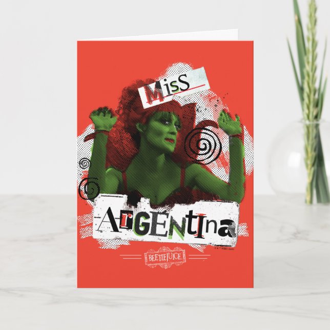 Beetlejuice | Miss Argentina Card (Front)