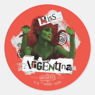 Beetlejuice | Miss Argentina Classic Round Sticker