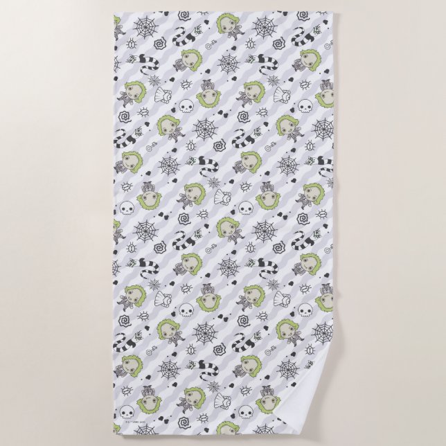 Beetlejuice Pattern Beach Towel (Front)