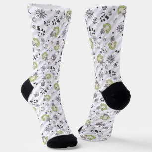 Beetlejuice Pattern Socks