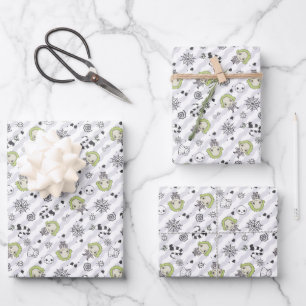 Beetlejuice Pattern Wrapping Paper Sheet
