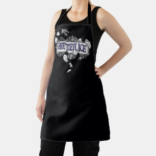 Beetlejuice   Sandworm Coiled on Beetlejuice Logo Apron