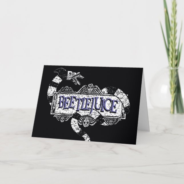 Beetlejuice | Sandworm Coiled on Beetlejuice Logo Card (Front)