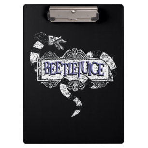 Beetlejuice   Sandworm Coiled on Beetlejuice Logo Clipboard
