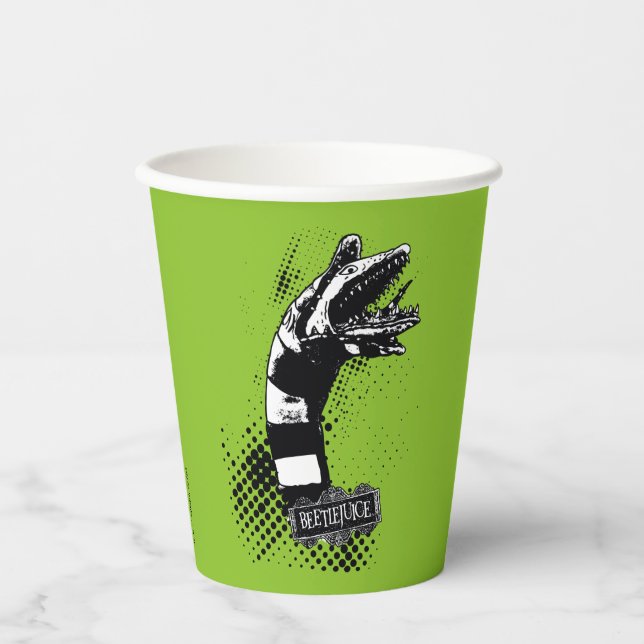 Beetlejuice | Sandworm Illustration Paper Cups (Front)